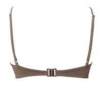 Trendy bikini top in neutral light brown