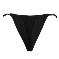 Black scrunch cheeky bikini