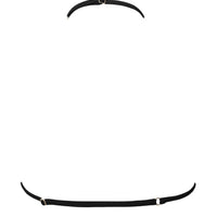 Adjustable black bikini straps