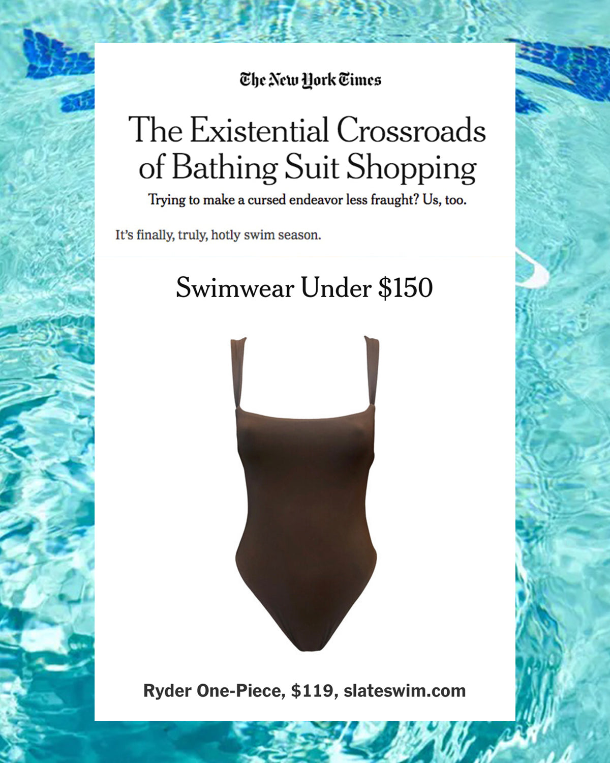Excerpt featuring Slate Swim in The New York Times