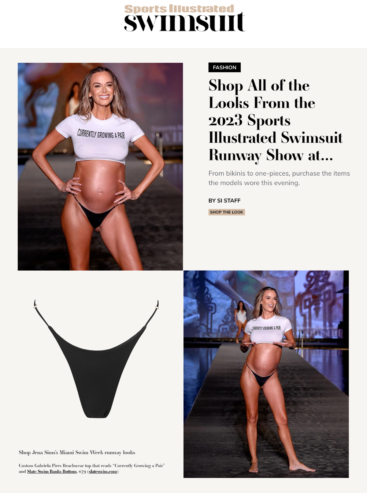 Excerpt featuring Slate Swim in SI Swimsuit Magazine